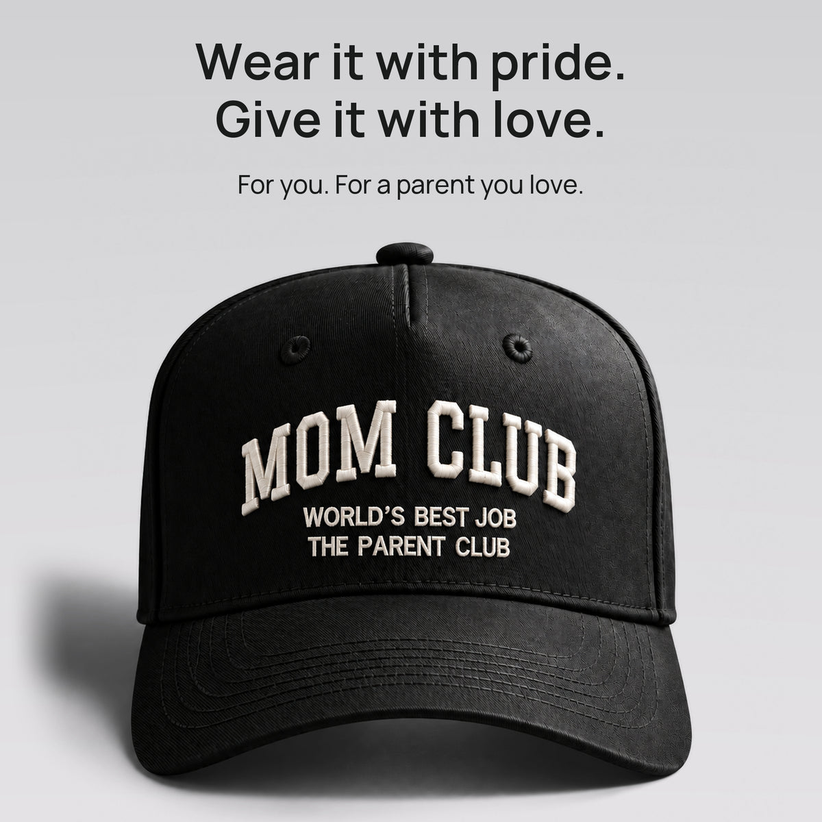 Black Mom Club cap. Wear it with pride. Give it with love. For you, or a parent you love.