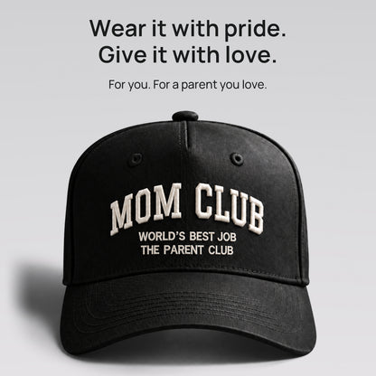 Black Mom Club cap. Wear it with pride. Give it with love. For you, or a parent you love.