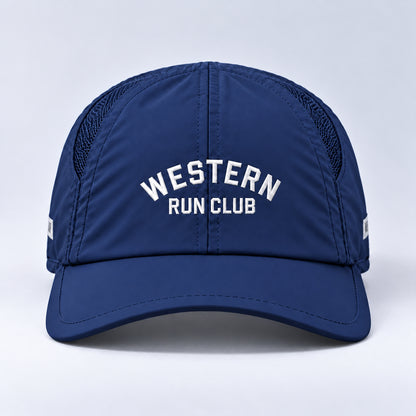 brand arched club  navy centered front view