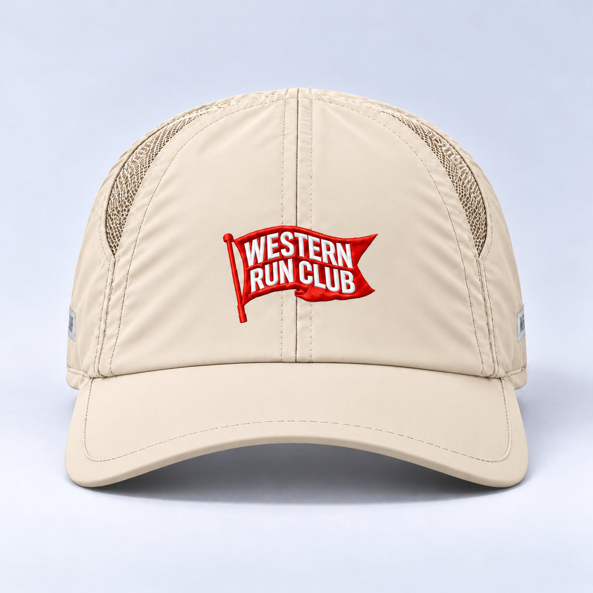 brand classic flag  bone centered front view