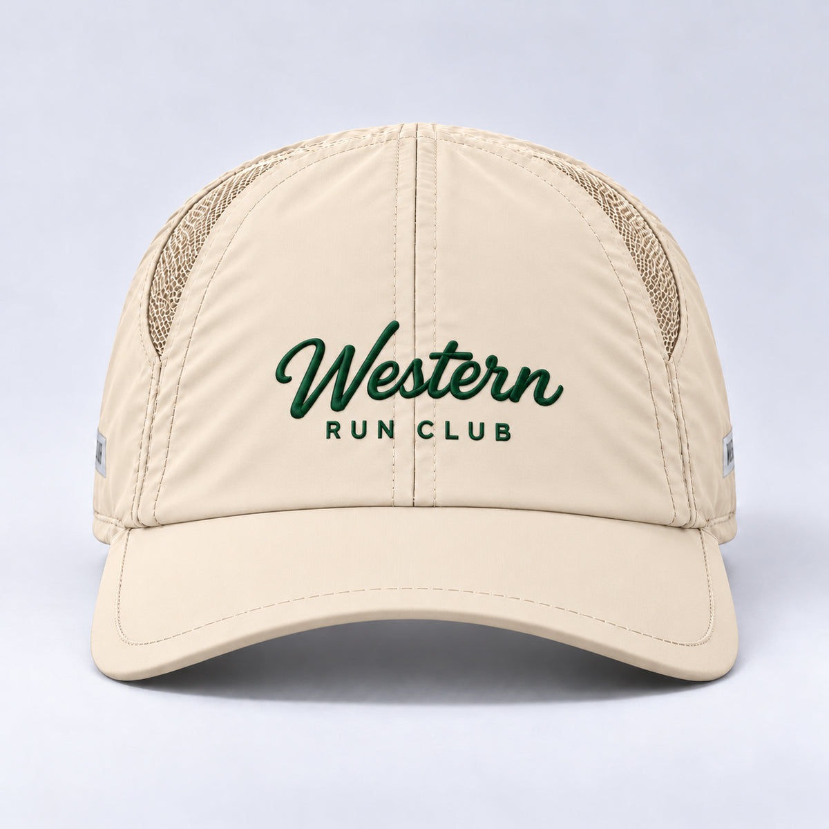brand script club  bone centered front view