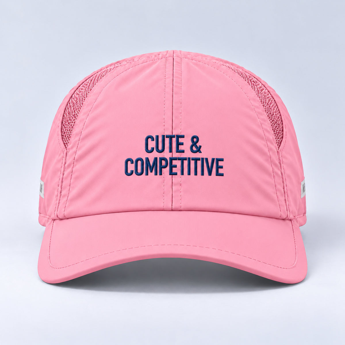 phrase 04 cute competitive  blush pink centered front view