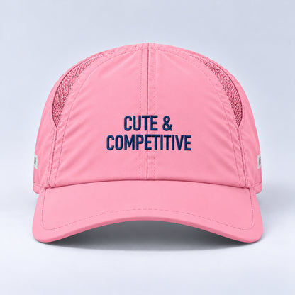 phrase 04 cute competitive  blush pink centered front view