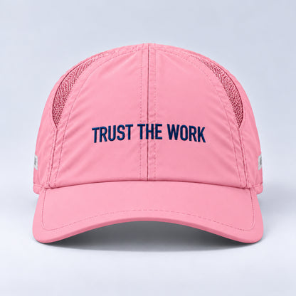 phrase 05 trust the work  blush pink centered front view