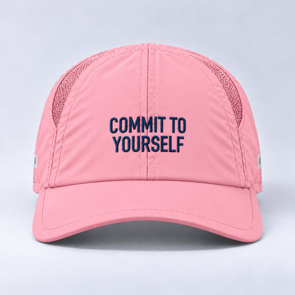 phrase 08 commit to yourself  blush pink centered front view