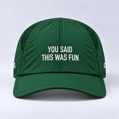 phrase 10 said this was fun  forest centered front view