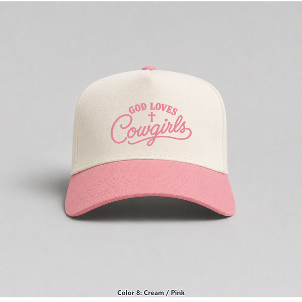God Loves Cowgirls hat in Cream / Pink by Western Rodeo