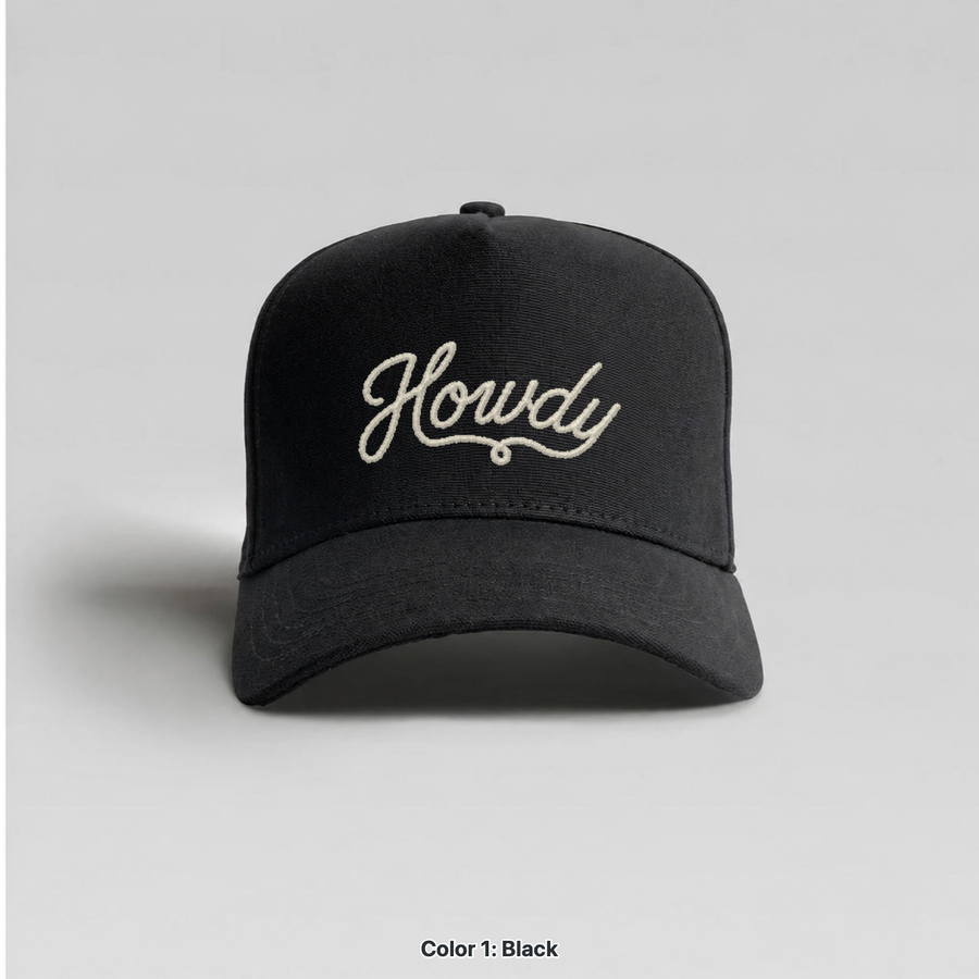 Howdy hat in Black by Western Rodeo