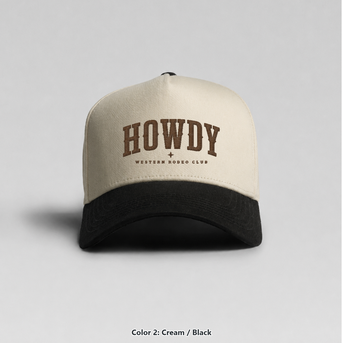 Howdy hat in Cream / Black by Western Rodeo