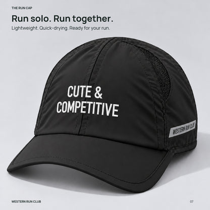 Cute & Competitive run cap — closing product