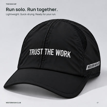 Trust the Work run cap — closing product