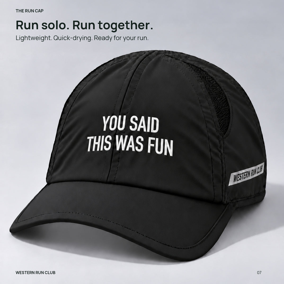 You Said This Was Fun run cap — closing product