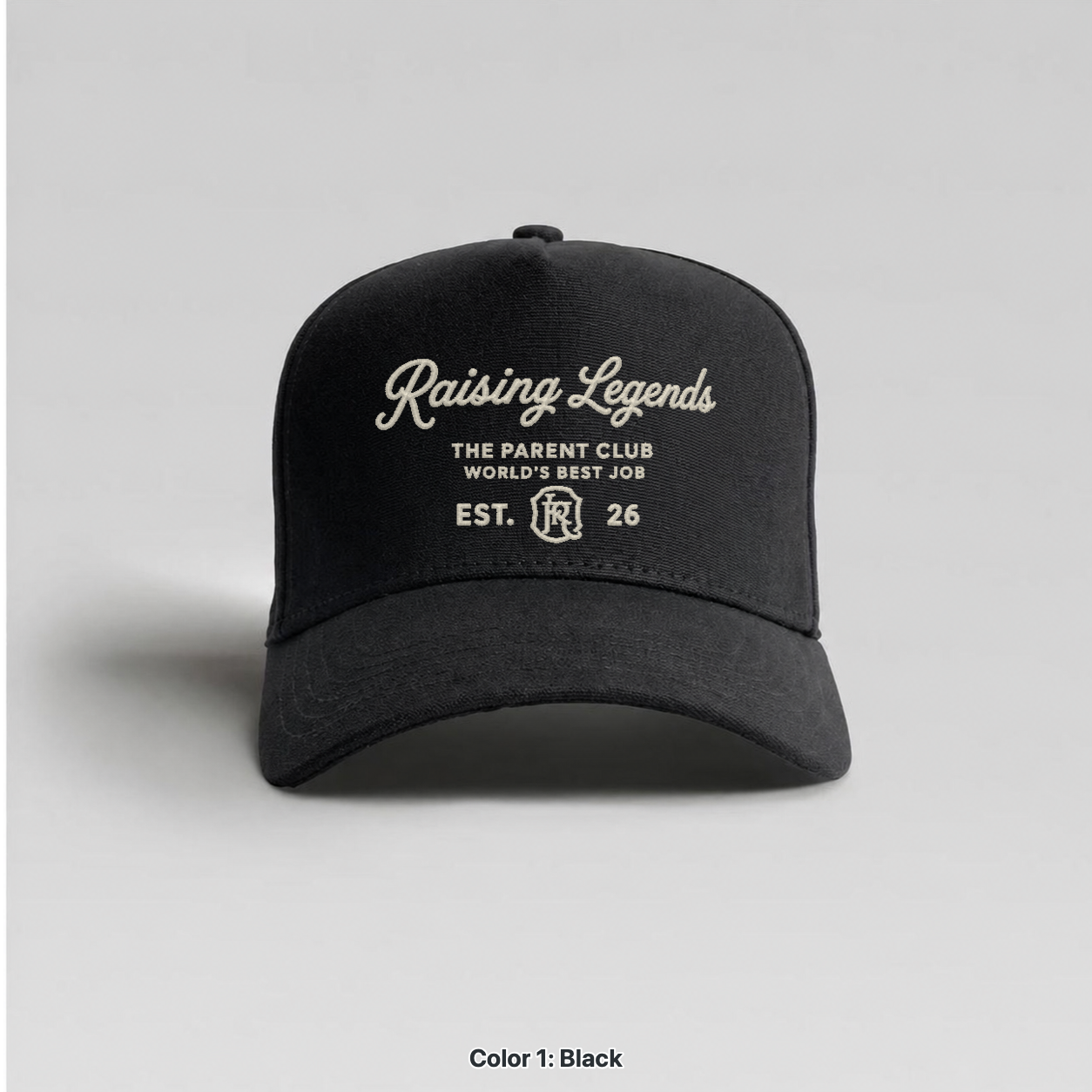 Raising Legends hat in Black by The Parent Club